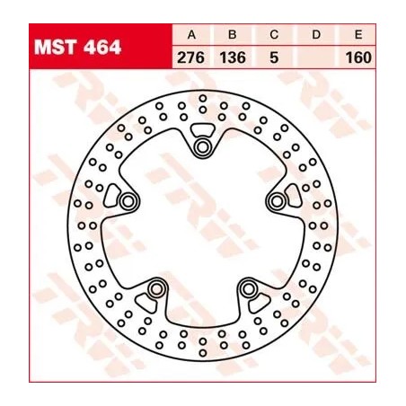 Round Fixed Brake Rotor 250-299mm