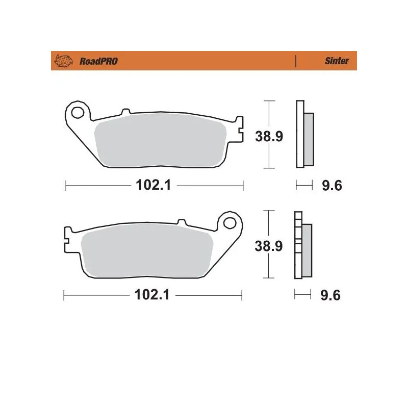 RoadPRO Sinder Brake Pad Front