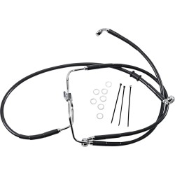 Extended Length Black Vinyl Brake Line Kit