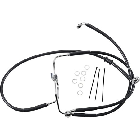 Kit durite de frein noir vinyle longueur étendue