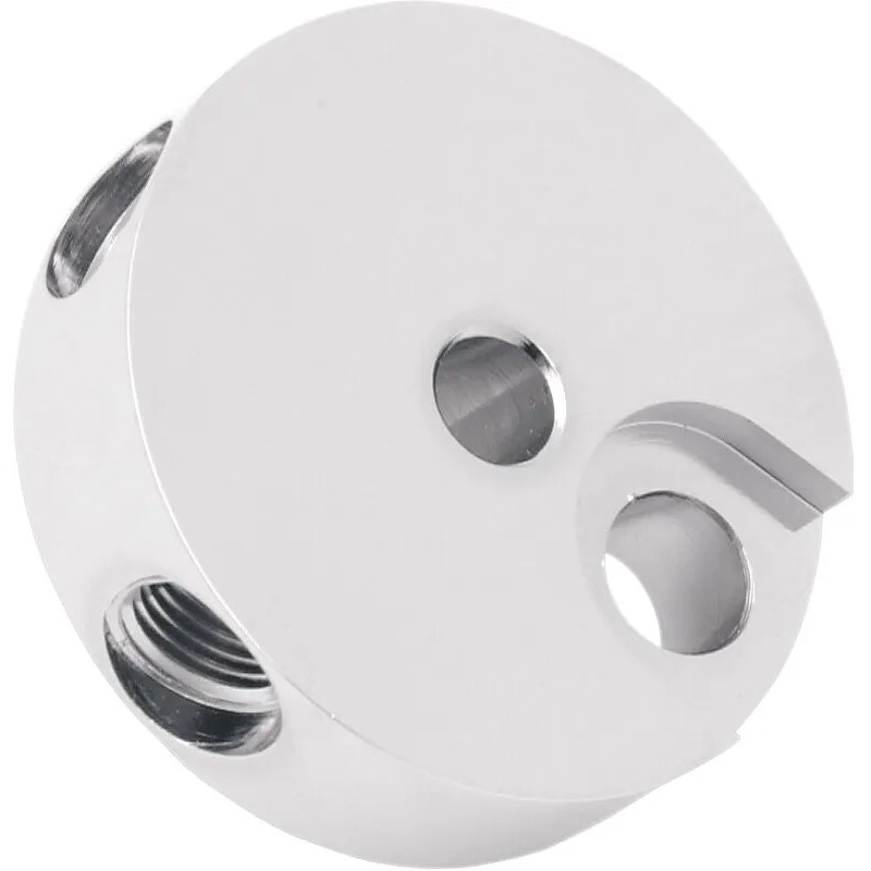 Bloc de jonction pour frein avant en acier chromé