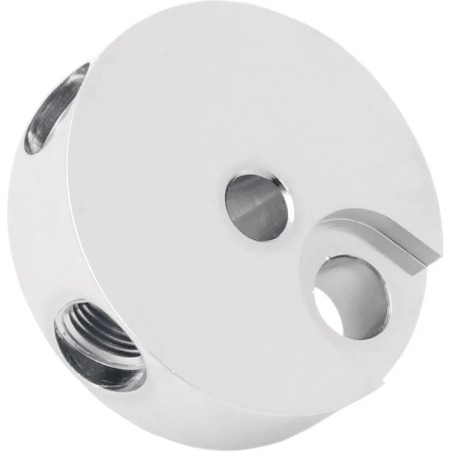 Bloc de jonction pour frein avant en acier chromé