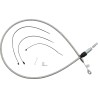 Polished Stainless Quick Connect Upper Clutch Cable