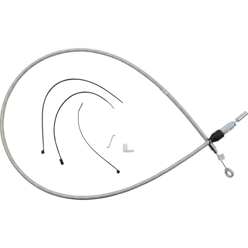Polished Stainless Quick Connect Upper Clutch Cable
