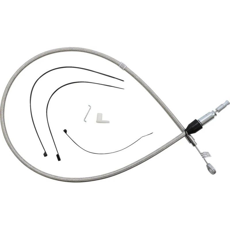 Polished Stainless Quick Connect Upper Clutch Cable