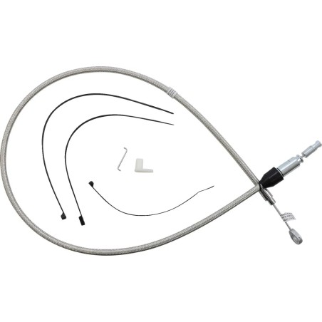 Câble d'embrayage supérieur à connexion rapide en inox poli