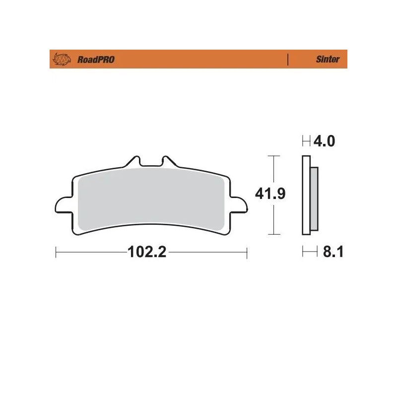 RoadPRO Sinder Brake Pad Front