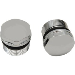 Embouts et bouchons de tube de fourche en chrome