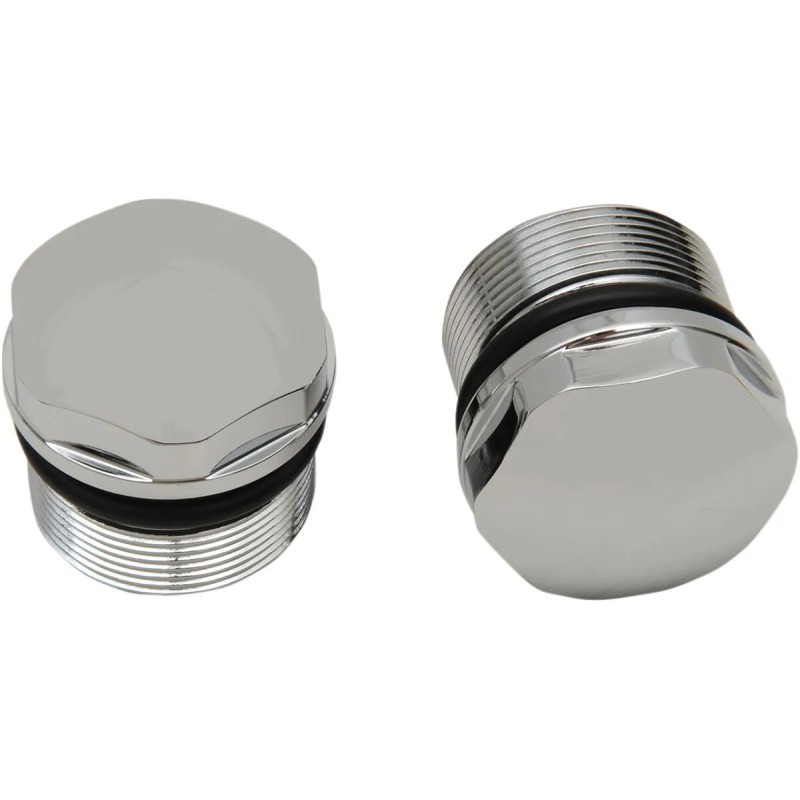 Chrome Fork Tube Plugs and Caps