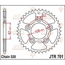 Rear Sprocket Steel