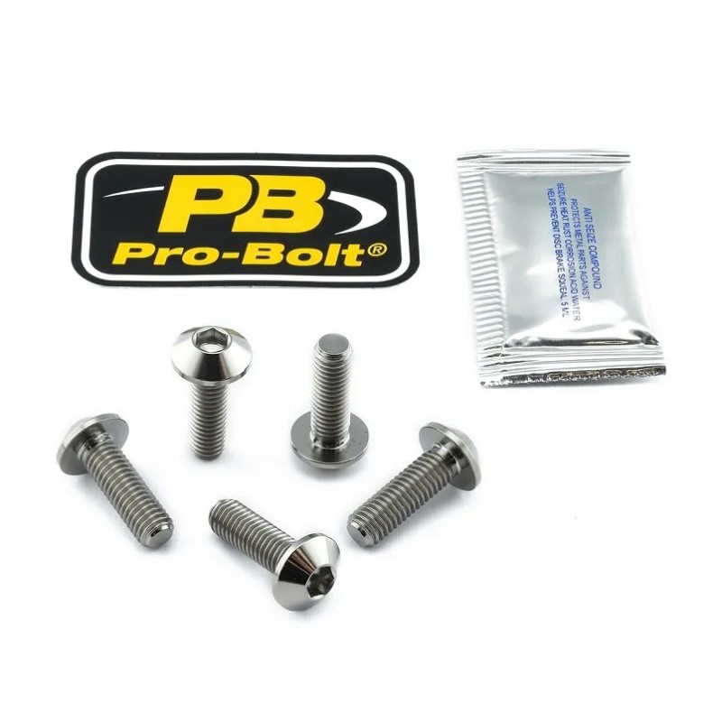 Titanium Brake Rotor Mounting Bolt Kit