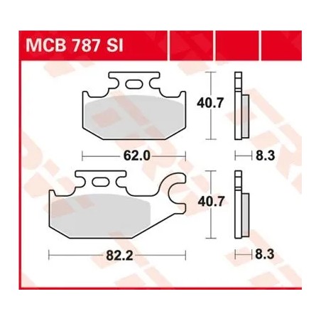 SI Series Sindered Off-Road Brake Pads