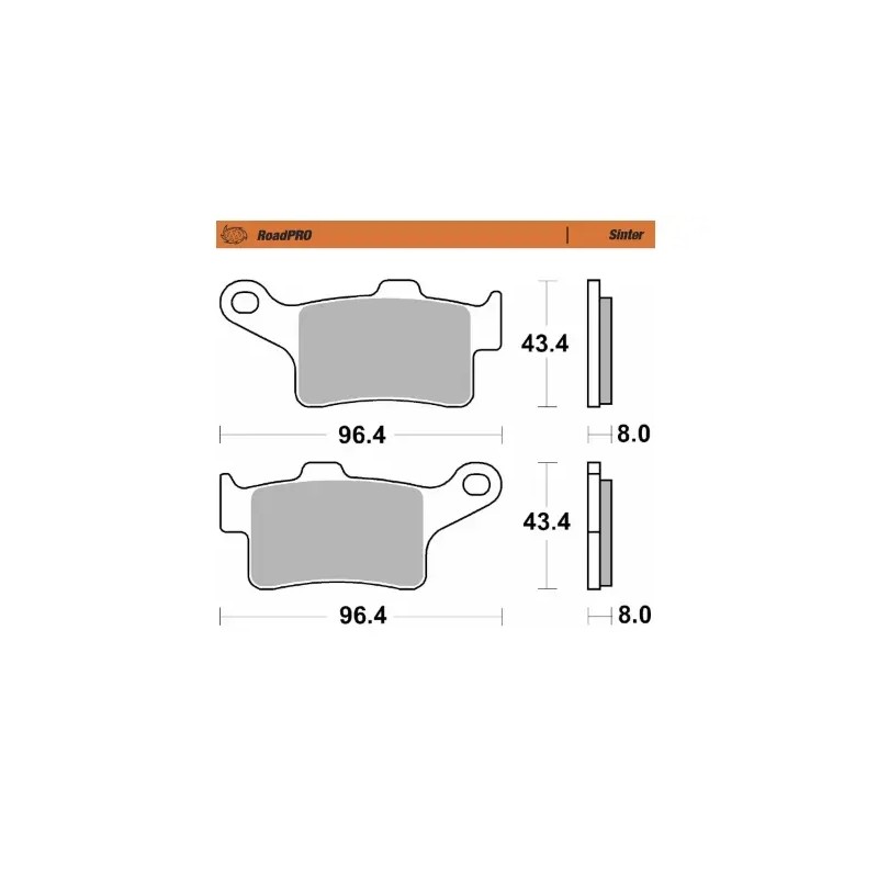 RoadPro Sintered Metal Brake Pads