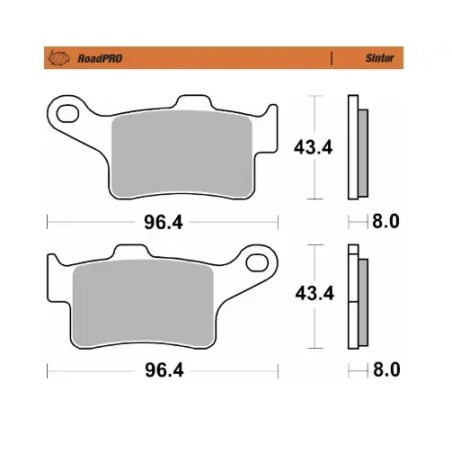 RoadPro Sintered Metal Brake Pads