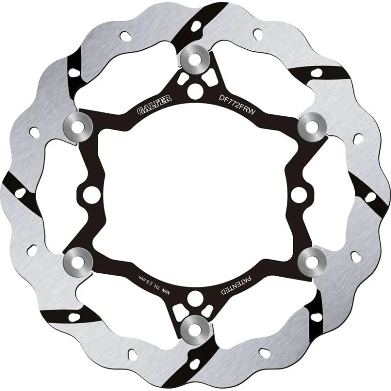 BRAKE ROTOR FLOATING WAVE GROOVED