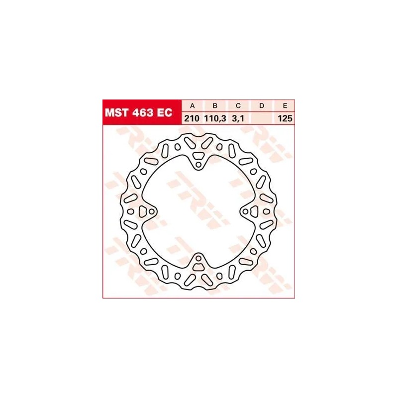 EC Cross Design Brake Rotor