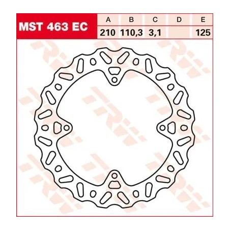 EC Cross Design Brake Rotor