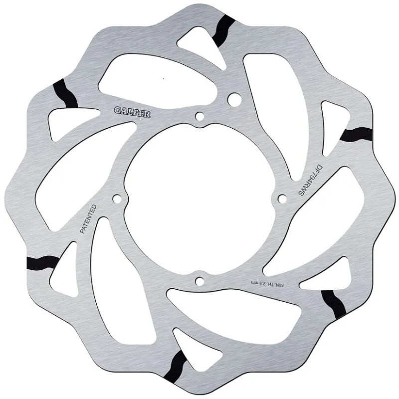 BRAKE ROTOR FIXED WAVE GROOVED OVERSIZE