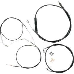 Standard Black Vinyl Handlebar Cable Brake Line Kit