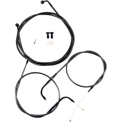 Kit câble de guidon/durite de frein tressé Standard Midnight