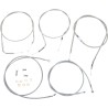 Kit câble/durite de guidon en inox