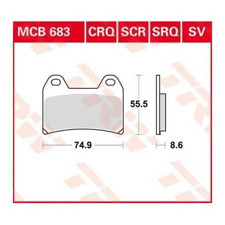 CRQ Series Carbon Race Brake Pads