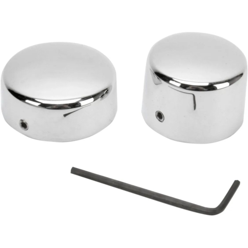 Cache d'axe de roue en chrome pour axe de 3/4"