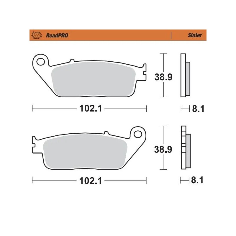 RoadPRO Sinder Brake Pad Front