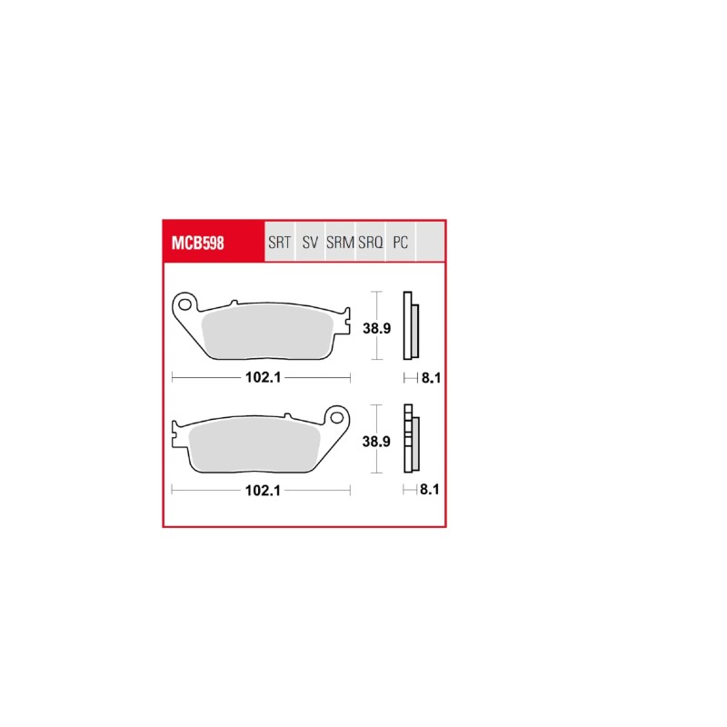 TRQ Brake Pad Sintered Race