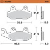 RoadPro Sintered Metal Brake Pads