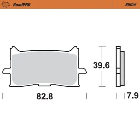RoadPRO Sinder Brake Pad Front