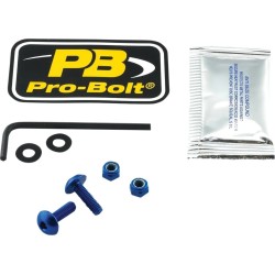 Kit de boulons pour plaque d'immatriculation en aluminium