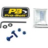 Kit de boulons pour plaque d'immatriculation en aluminium