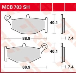 SH Series Sindered Rear Brake Pads