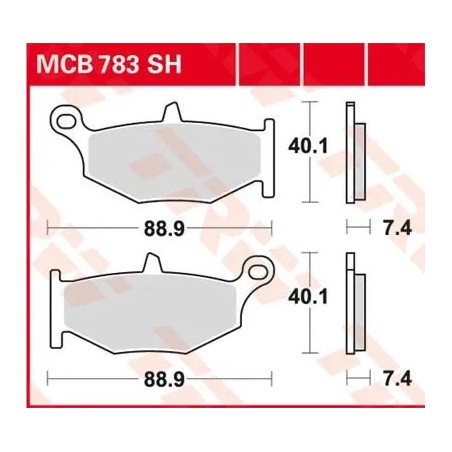 SH Series Sindered Rear Brake Pads