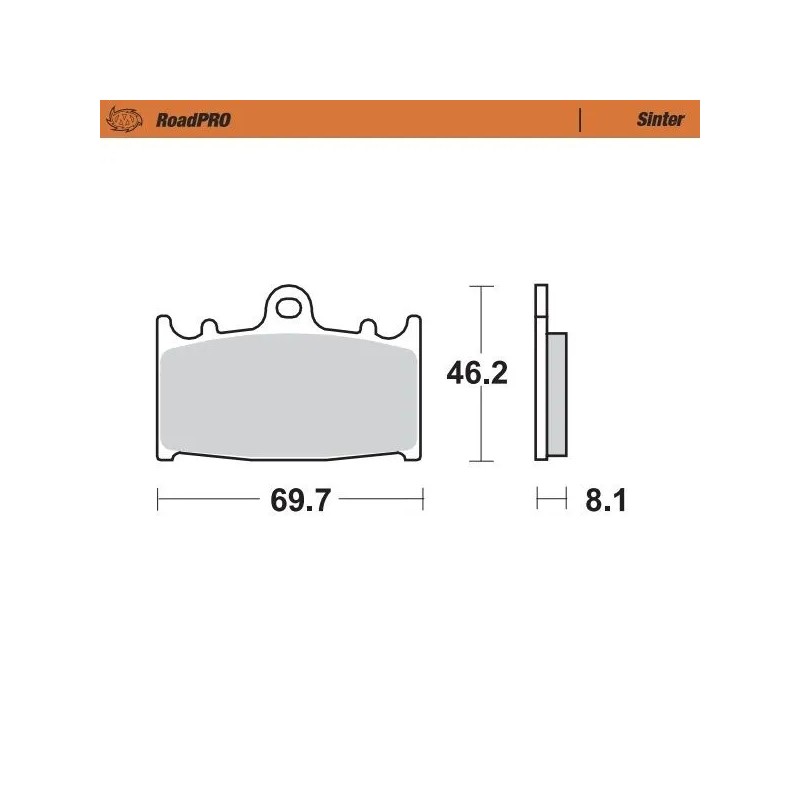 RoadPRO Sinder Brake Pad Front