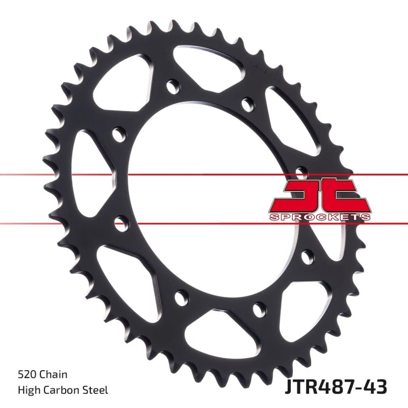 Rear Sprocket Induction Hardened Black Zinc Finish