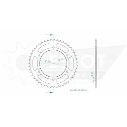 STANDARD SPROCKET REAR 520