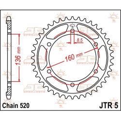 Rear Sprocket Steel