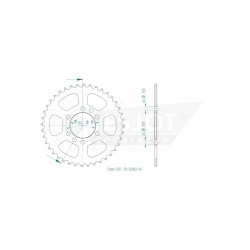 STANDARD SPROCKET REAR 520