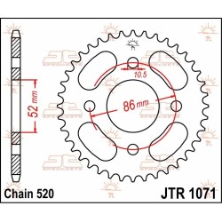 Rear Sprocket Steel