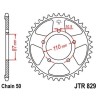 Rear Sprocket Induction Hardened Black Zinc Finish