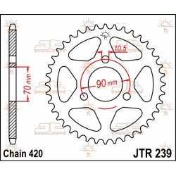 Couronne arrière acier