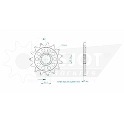 SPORT SPROCKET FRONT 520