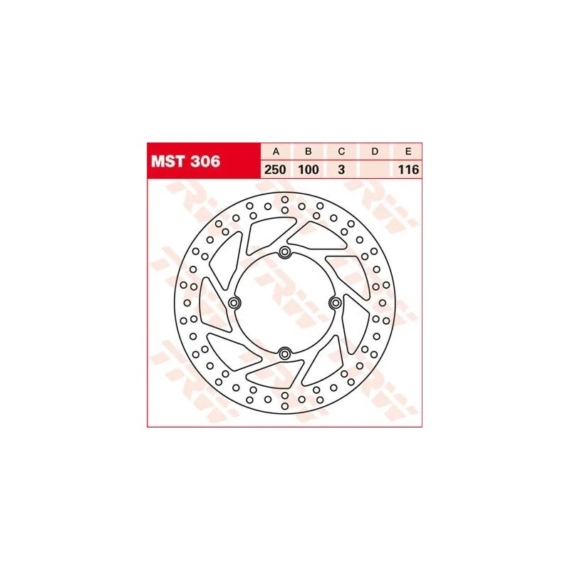 Round Fixed Brake Rotor 250-299mm