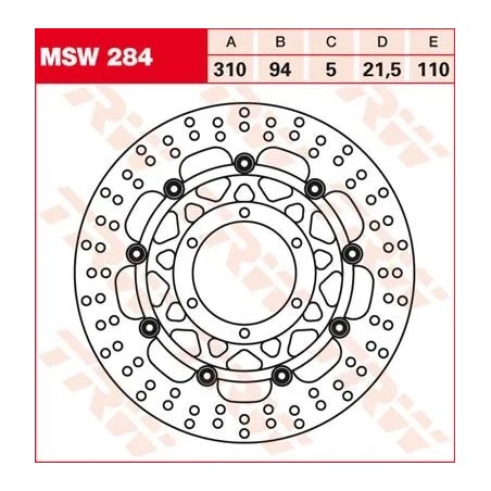 Round Floating Brake Rotor