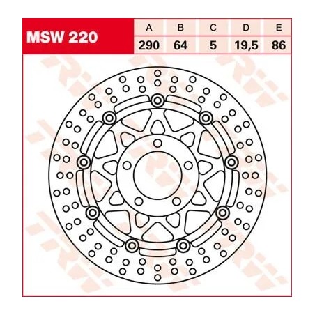 Round Floating Brake Rotor