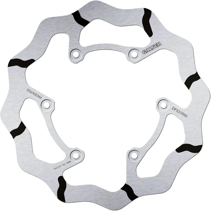 BRAKE ROTOR FIXED WAVE GROOVED OVERSIZE