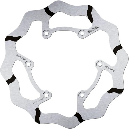 BRAKE ROTOR FIXED WAVE GROOVED OVERSIZE