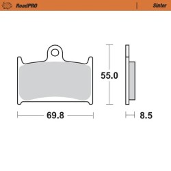 RoadPRO Sinder Brake Pad Front